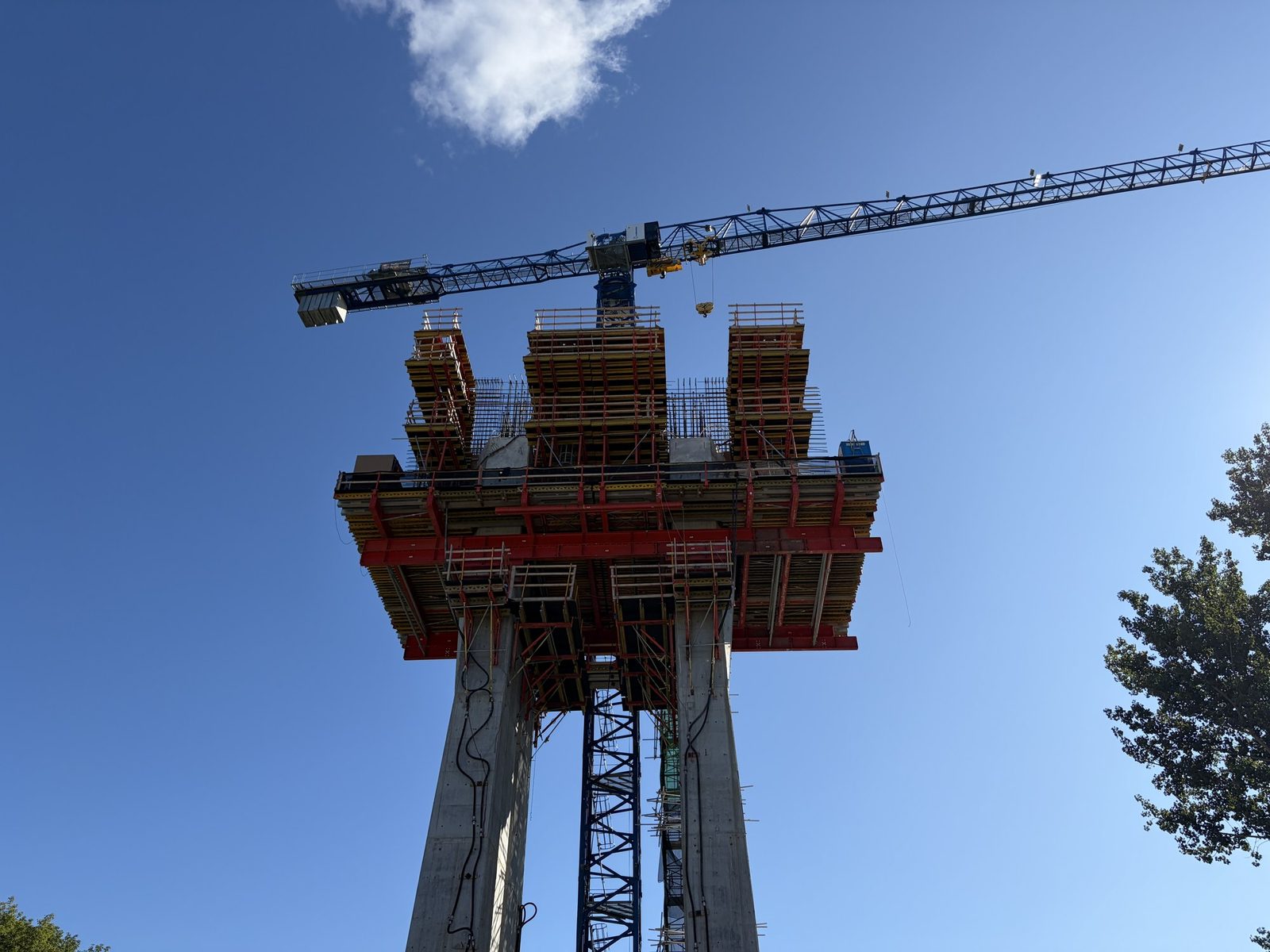 A2 pier and pier table formwork, Don Valley Crossings, September 2026