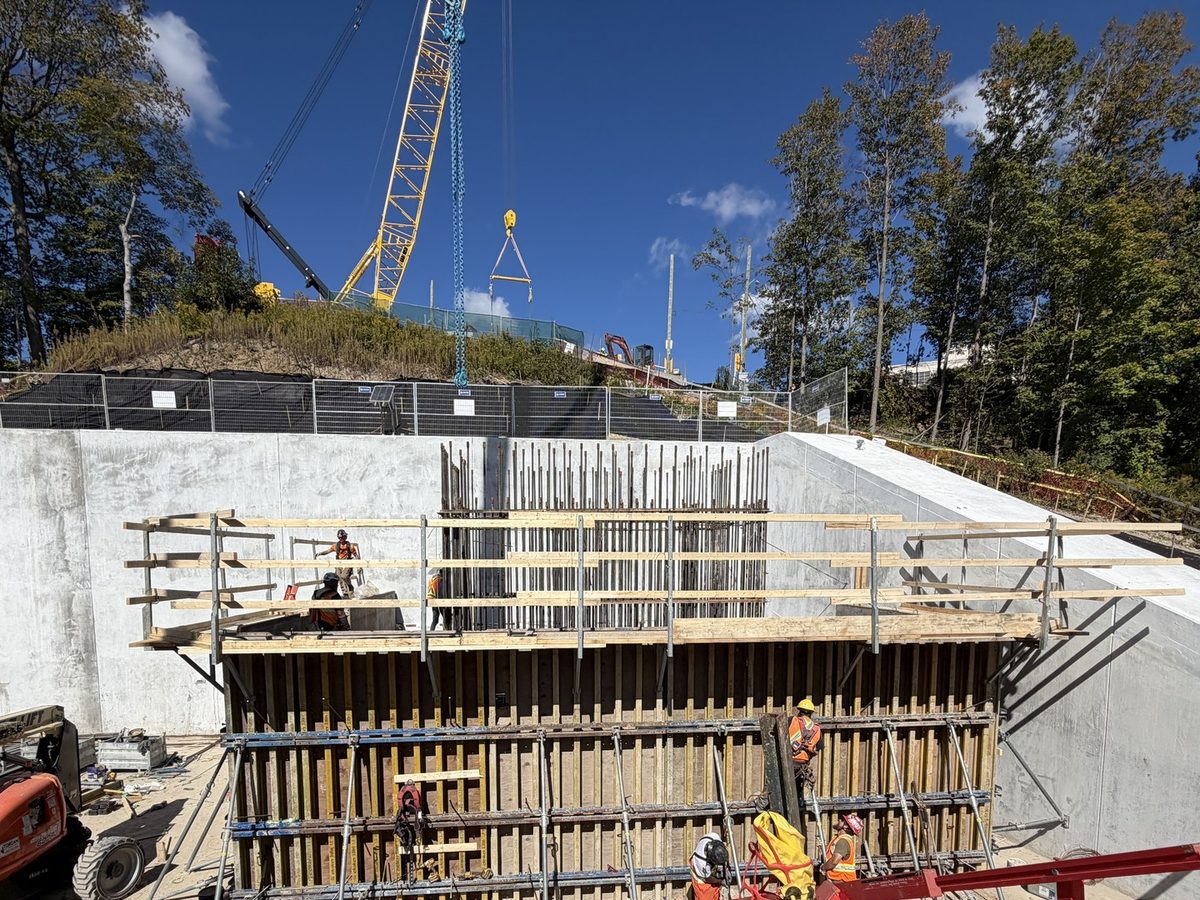 Pile cap formwork at the Don Valley Crossings
